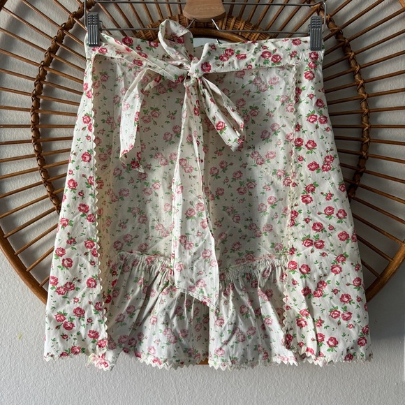 VTG home made floral apron small - Picture 5 of 8